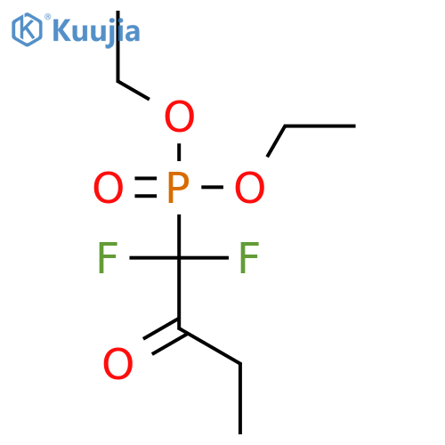 Phosphonic acid, (1,1-difluoro-2-oxobutyl)-, diethyl ester structure