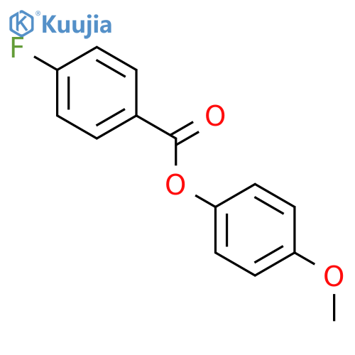 Benzoic acid, 4-fluoro-, 4-methoxyphenyl ester structure