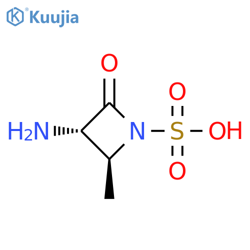 (2S,3S)-3-Amino-2-methyl-4-oxoazetidine-1-sulphonic Acid structure
