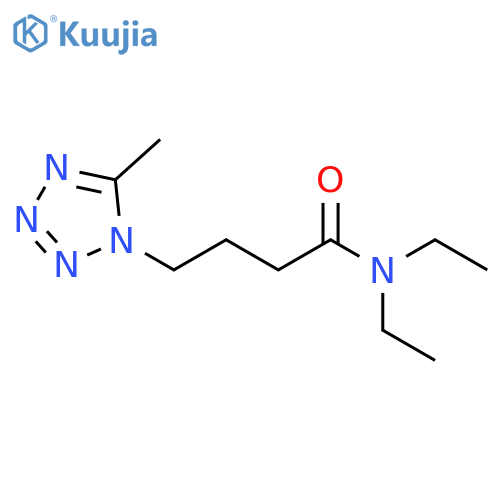 N,n-diethyl-4-(5-methyltetrazol-1-yl)butanamide structure