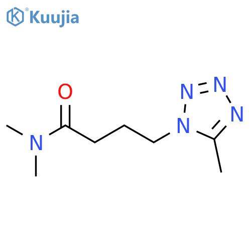 1H-TETRAZOLE-1-BUTANAMIDE, N,N,5-TRIMETHYL- structure