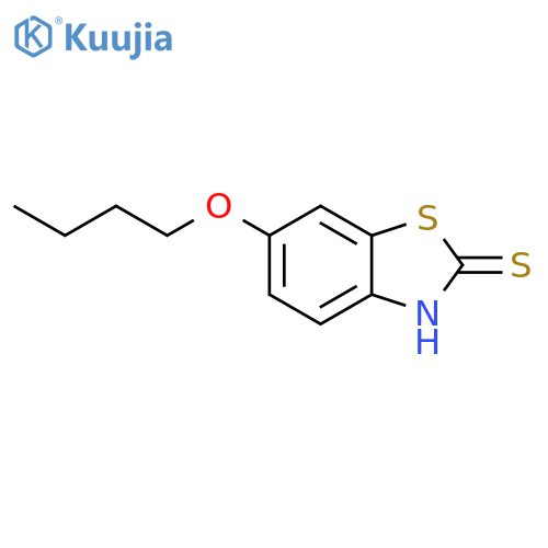 2(3H)-Benzothiazolethione, 6-butoxy- structure
