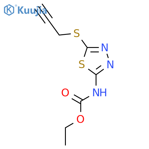 Carbamic acid, [5-(2-propynylthio)-1,3,4-thiadiazol-2-yl]-, ethyl ester structure