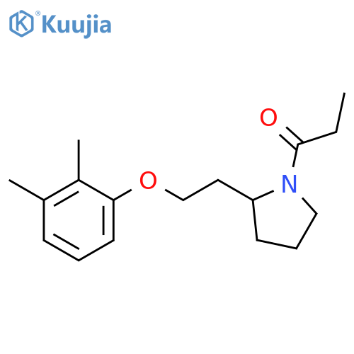 PYRROLIDINE, 2-[2-(2,3-DIMETHYLPHENOXY)ETHYL]-1-(1-OXOPROPYL)- structure