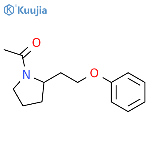 PYRROLIDINE, 1-ACETYL-2-(2-PHENOXYETHYL)- structure