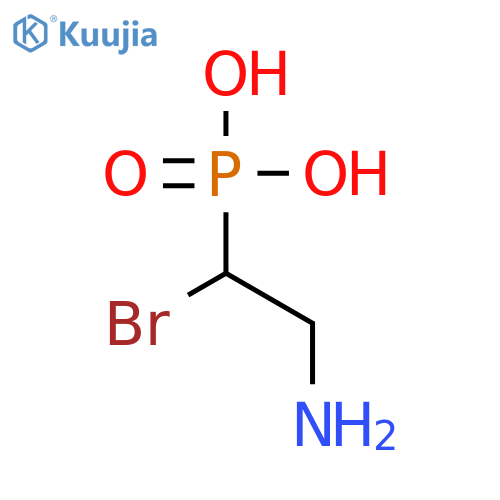 (2-Amino-1-bromoethyl)phosphonic acid structure