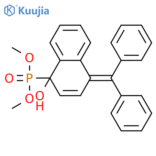 dimethyl [4-(diphenylmethylene)-1,4-dihydro-1-hydroxynaphthyl]phosphonate structure