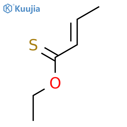 2-Butenethioic acid, O-ethyl ester, (2E)- structure
