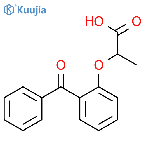 Propanoic acid, 2-(2-benzoylphenoxy)- structure
