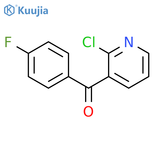 (2-chloropyridin-3-yl)(4-fluorophenyl)methanone structure