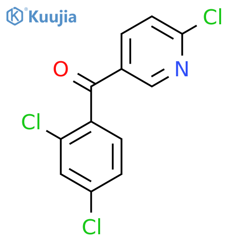 2-Chloro-5-(2,4-dichlorobenzoyl)pyridine structure