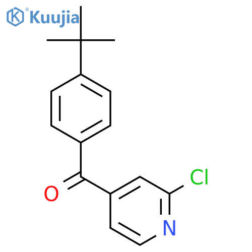 (4-(tert-Butyl)phenyl)(2-chloropyridin-4-yl)methanone structure