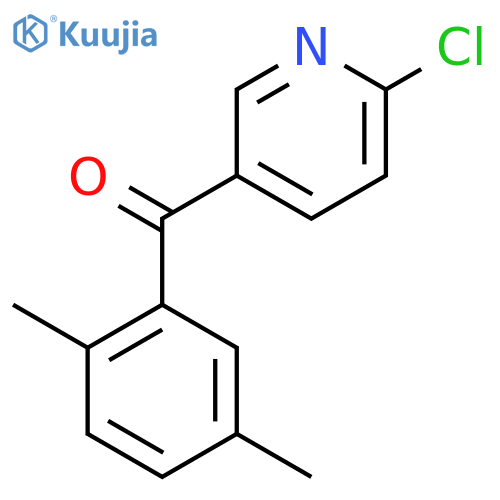 2-Chloro-5-(2,5-dimethylbenzoyl)pyridine structure