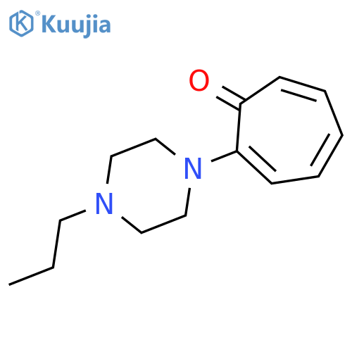 2,4,6-Cycloheptatrien-1-one, 2-(4-propyl-1-piperazinyl)- structure