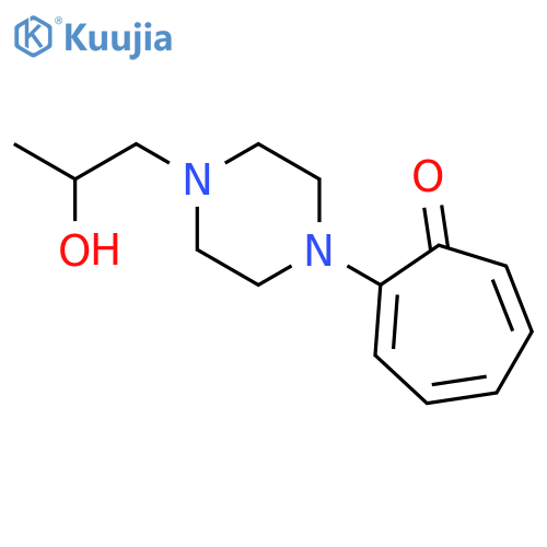 2,4,6-CYCLOHEPTATRIEN-1-ONE, 2-[4-(2-HYDROXYPROPYL)-1-PIPERAZINYL]- structure