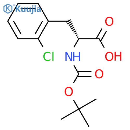 Boc-2-chloro-D-phenylalanine structure