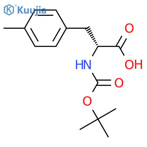(R)-2-((tert-butoxycarbonyl)amino)-3-(p-tolyl)propanoic acid structure