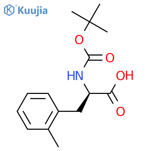 (2R)-2-(tert-butoxycarbonylamino)-3-(o-tolyl)propanoic acid structure