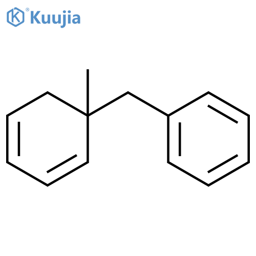 Benzene, [(1-methyl-2,4-cyclohexadien-1-yl)methyl]- structure