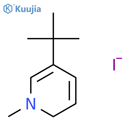 Pyridinium,3-(1,1-dimethylethyl)-1-methyl-, iodide (1:1) structure