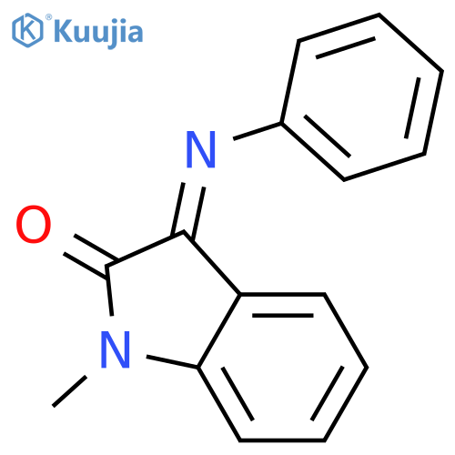 2H-Indol-2-one, 1,3-dihydro-1-methyl-3-(phenylimino)- structure