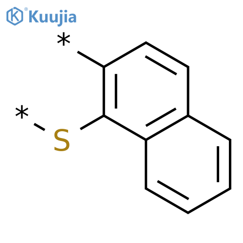 Poly(thionaphthalenediyl) structure