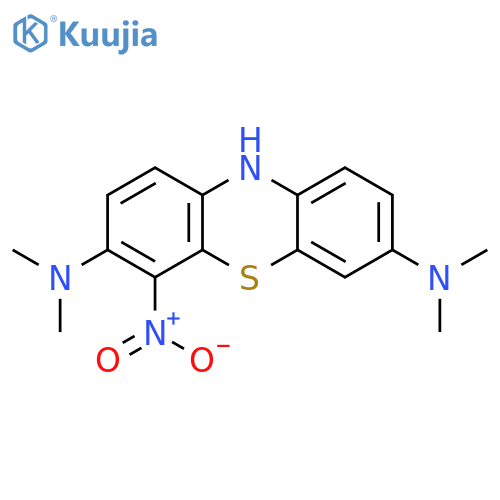 10H-Phenothiazine-3,7-diamine, N,N,N',N'-tetramethyl-4-nitro- structure