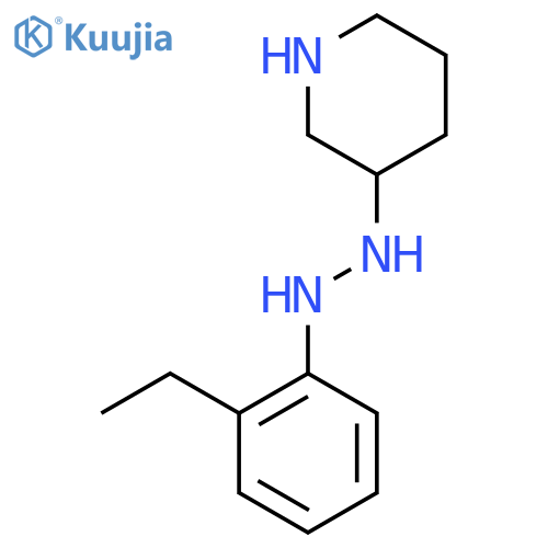 3-[2-(2-Ethylphenyl)hydrazino]piperidine structure