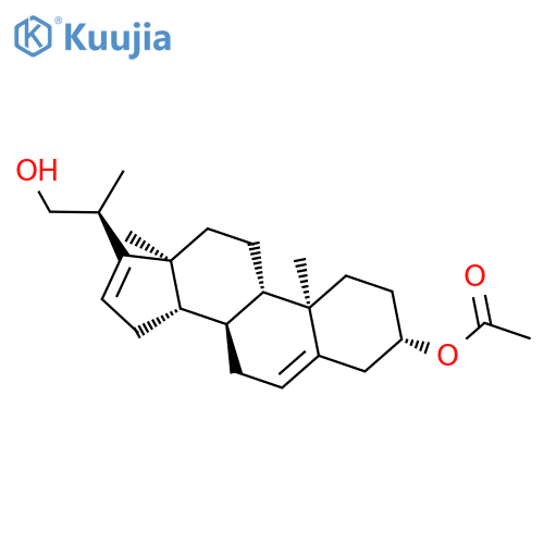 Pregna-5,16-diene-3,21-diol, 20-methyl-, 3-acetate, (3b,20S)- structure
