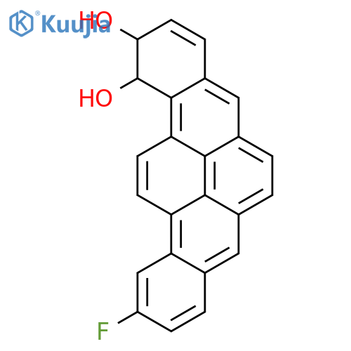 11-fluoro-1,2-dihydrobenzo[rst]pentaphene-1,2-diol structure