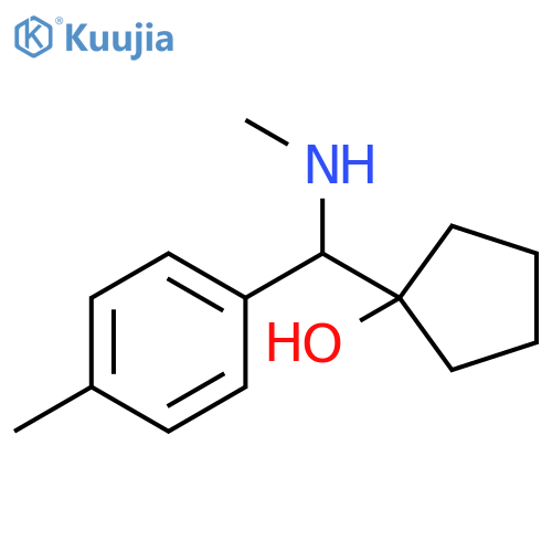 Cyclopentanol,1-[(methylamino)(4-methylphenyl)methyl]- structure