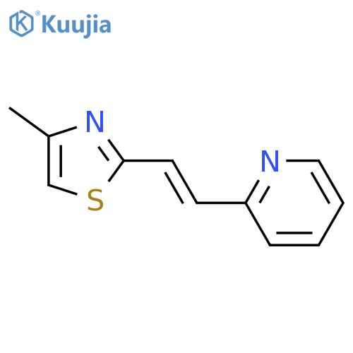 Pyridine,2-[2-(4-methyl-2-thiazolyl)ethenyl]- structure