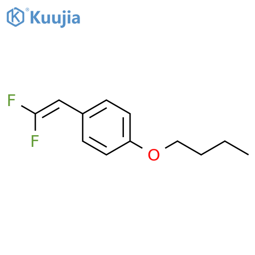 Benzene, 1-butoxy-4-(2,2-difluoroethenyl)- structure