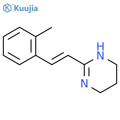 Pyrimidine,1,4,5,6-tetrahydro-2-[2-(2-methylphenyl)ethenyl]- structure