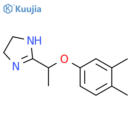 1H-Imidazole,2-[1-(3,4-dimethylphenoxy)ethyl]-4,5-dihydro- structure