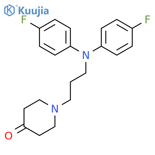 4-Piperidinone, 1-[3-[bis(4-fluorophenyl)amino]propyl]- structure