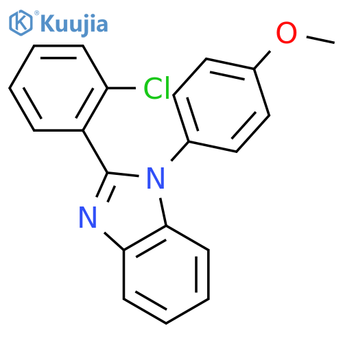 1H-Benzimidazole, 2-(2-chlorophenyl)-1-(4-methoxyphenyl)- structure