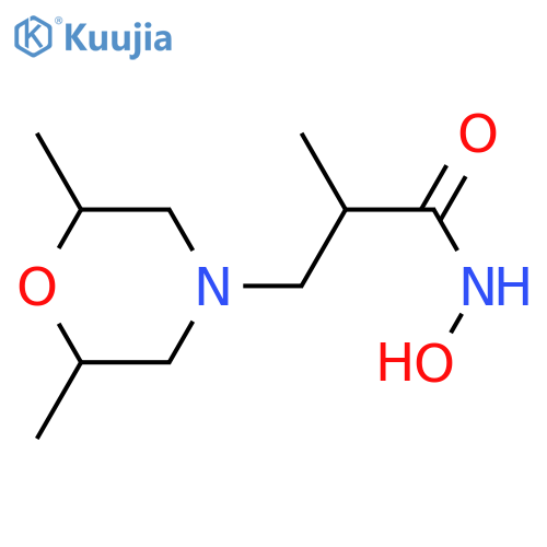 4-Morpholinepropanamide,N-hydroxy-a,2,6-trimethyl- structure