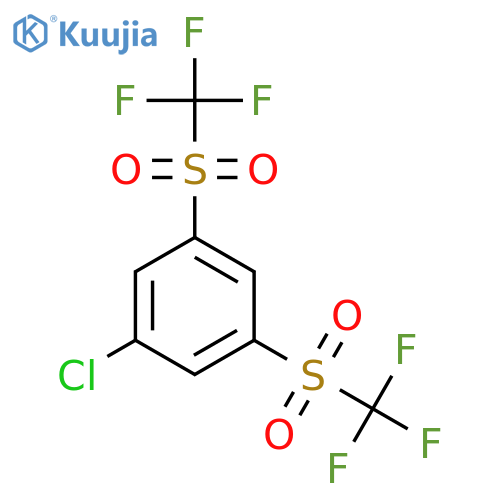 Benzene, 1-chloro-3,5-bis[(trifluoromethyl)sulfonyl]- structure