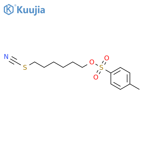 Thiocyanic acid, 6-[[(4-methylphenyl)sulfonyl]oxy]hexyl ester structure