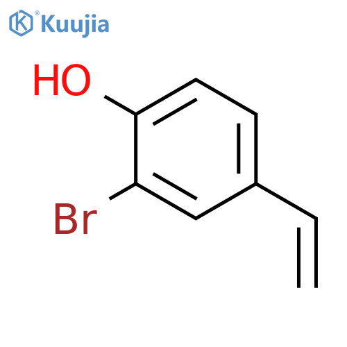 2-bromo-4-ethenylphenol structure