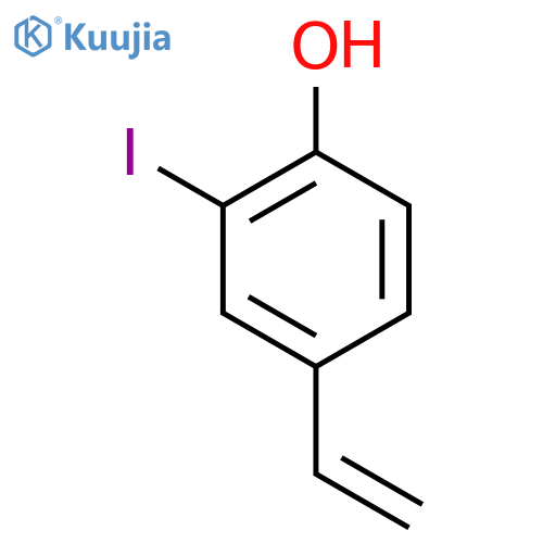 4-Ethenyl-2-iodophenol structure