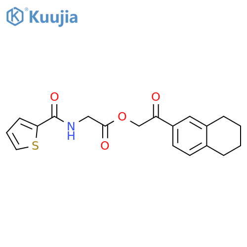 <br>2-oxo-2-(5,6,7,8-tetrahydronaphthalen-2-yl)ethyl [(thien-2-ylcarbonyl)amino ]acetate structure
