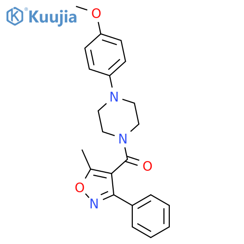 Methanone,[4-(4-methoxyphenyl)-1-piperazinyl](5-methyl-3-phenyl-4-isoxazolyl)- structure