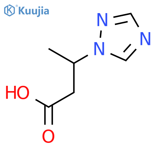 3-(1H-1,2,4-triazol-1-yl)butanoic acid structure