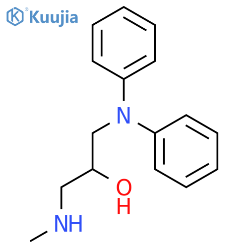 1-(diphenylamino)-3-(methylamino)propan-2-ol structure