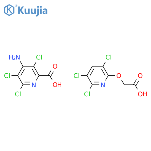 2-Pyridinecarboxylic acid, 4-amino-3,5,6-trichloro-, mixt. with [(3,5,6-trichloro-2-pyridinyl)oxy]acetic acid structure