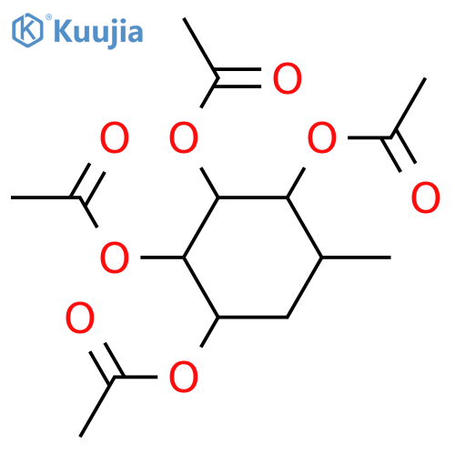 5-Methyl-1,2,3,4-cyclohexanetetrol; (1RS,2SR,3SR,4RS,5SR)-form, Tetra-Ac structure