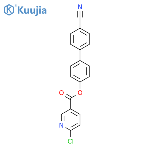 4'-Cyano-[1,1'-biphenyl]-4-yl 6-chloropyridine-3-carboxylate structure