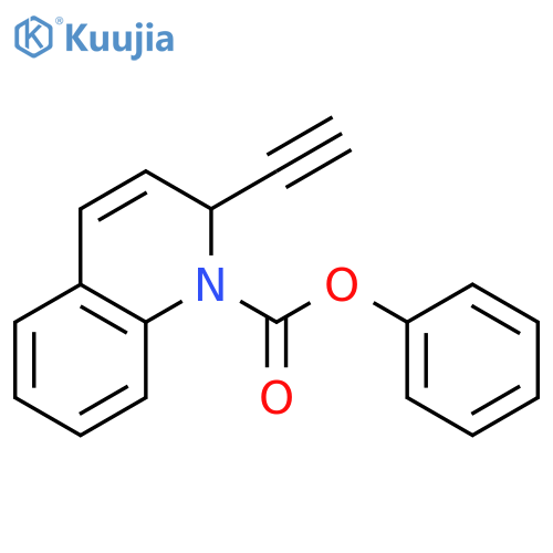 1(2H)-QUINOLINECARBOXYLIC ACID, 2-ETHYNYL-, PHENYL ESTER structure